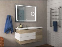 Комплект мебели для ванной с зеркалом с линзой Sansa