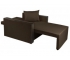 Кресло-кровать Милена с подлокотниками рогожка chocolate
