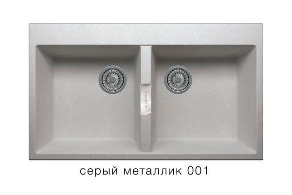 Кухонная мойка Tolero Loft TL862 Серый металлик 001