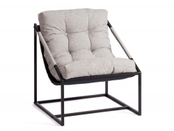 Кресло Charli Чарли без подлокотника рогожка серо-бежевый