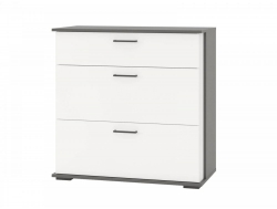 Комод с 3-мя ящиками Даллас 4-4425 Графит, Белый