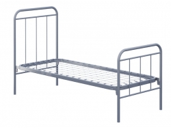 Кровать металлическая одноярусная Армейская 1900*800 мм