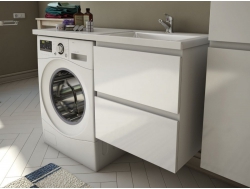 Тумба с раковиной Dallas Luxe 1000 навесная 2 ящика правая