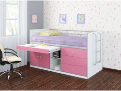 Кровать Дюймовочка 6 Розовый