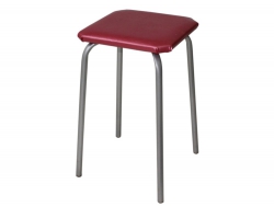 Табурет квадратный ДХ-9 цвет малиновый