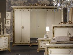 Шкаф 6-ти дверный с зеркалами Катя беж