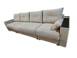 Диван Комфорт-6 НПБ+МДФ модульный 1К-2-1К ткань Dora-06 бежевый