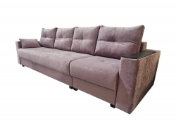 Диван Комфорт-6 НПБ+МДФ модульный 1К-3 ткань Crash onx-21 сиреневый