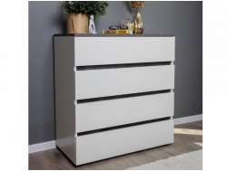 Комод Лотос с 4-мя ящиками Бетон серый