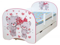 Кровать детская с фотопечатью с 1 ящиком Котята