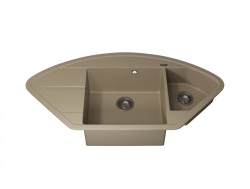 Кухонная мойка Uperwood Quartz UPD-06-02 бежевая матовая