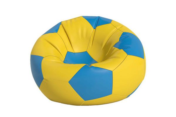 Кресло-мешок Мяч средний желто-голубой