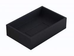 Раковина Uperwood Angkor бетонная черная