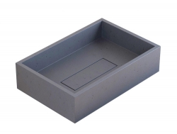 Раковина Uperwood Angkor бетонная графит