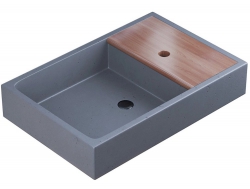 Раковина Uperwood Piter бетонная графит