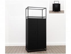 Шкаф для одежды малый (М-23) Лофт Черный