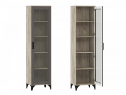 Шкаф-пенал Марсель НМ 013.06 фасад Софт Графит