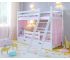 Двухъярусная кровать Сонечка с ящиками и защитой по центру