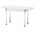 Стол раздвижной Универсальный Пластик Хром белый глянец