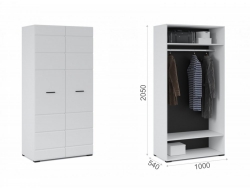 Шкаф 2-х дверный в спальню Йорк