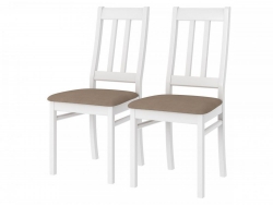 Стул из массива Батист Белый античный-серо-бежевый - 2шт