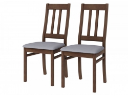 Стул из массива Батист Дуб коньяк-холодный серый - 2шт