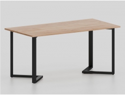 Стол У-образные опоры черные ЛО.КУ-6 600х1600 мм