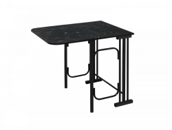 Стол тумба TC-1 черный каркас Мрамор Кунгур