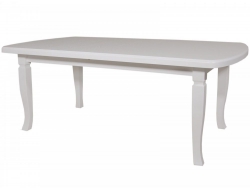 Стол обеденный раздвижной на четырех ножках белый