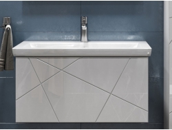 Тумба Geometry 800-0-1 Como навесная белый