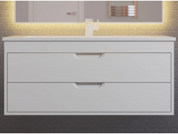 Тумба с раковиной Uperwood Modul матовая белая 100 см