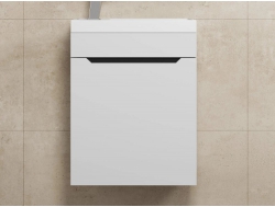 Тумба с раковиной Uperwood Tanos 40 см белая/графит