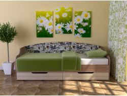 Кровать Юниор Тип 2 Микровелюр-марки